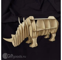 3D фигура-полка "Носорог", разобранный