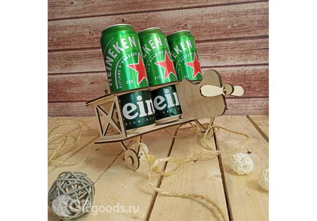 Фигурка-подставка для пива "Самолет"