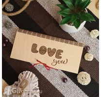 Подарочный набор с конфетами "Love you"