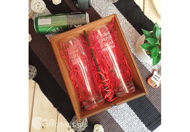 Подарочный набор стаканов для пива "Пивное настроение"