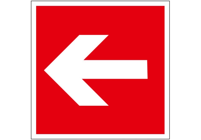 Наклейка "Направление к месту нахождения пожарно - технической продукции"