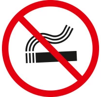 Наклейка "Запрещается курить"