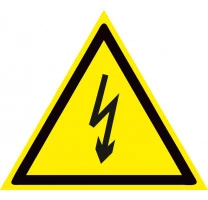 Наклейка "Опасность поражения электрическим током"